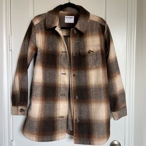 NWT Oversized Soft-Brushed Shacket - Old Navy XS